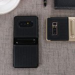 Wholesale Galaxy Note 8 Slim Fit Kickstand Hybrid Case (Black)